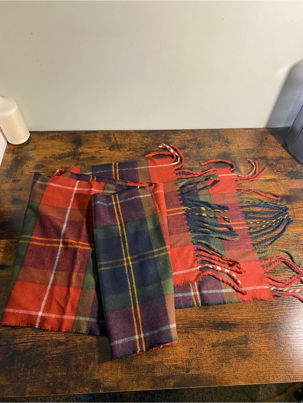 NWOT Barbour Plaid Scarf 70”x 13”